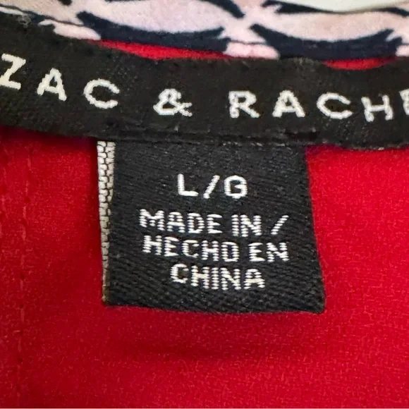 Zac & Rachel Navy and White Lattice Tank - Picture 4 of 4